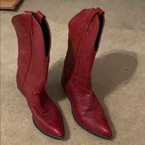 Red Laredo cowboy boots